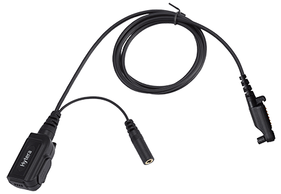 ACN-02 PTT düğmesi ve ayrı kulaklıklar için konektörlü mikrofon